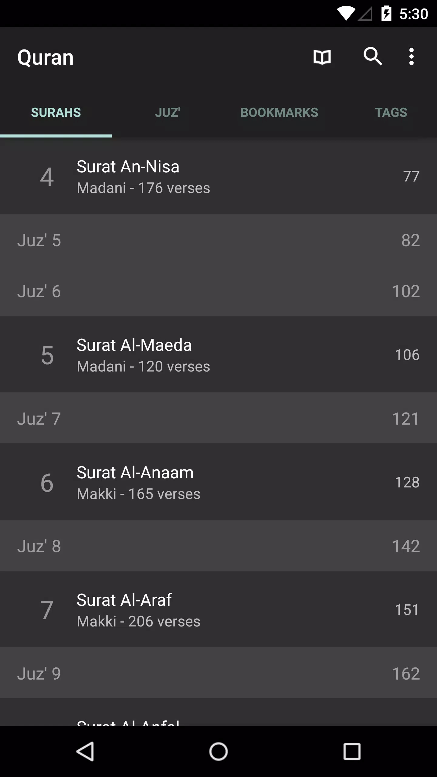 Quran for Android应用截图第1张