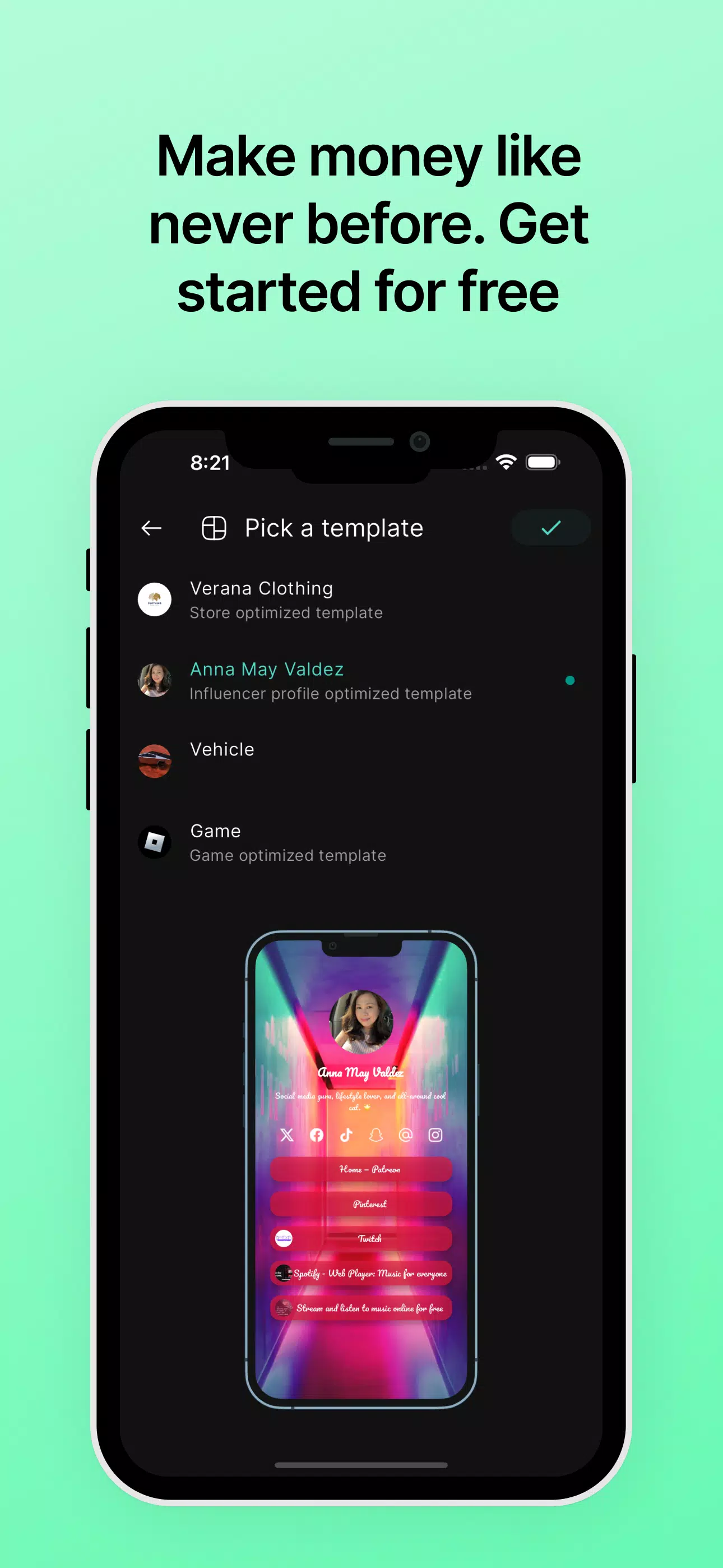 Linktree in Bio Site: NexLink Скриншот 4