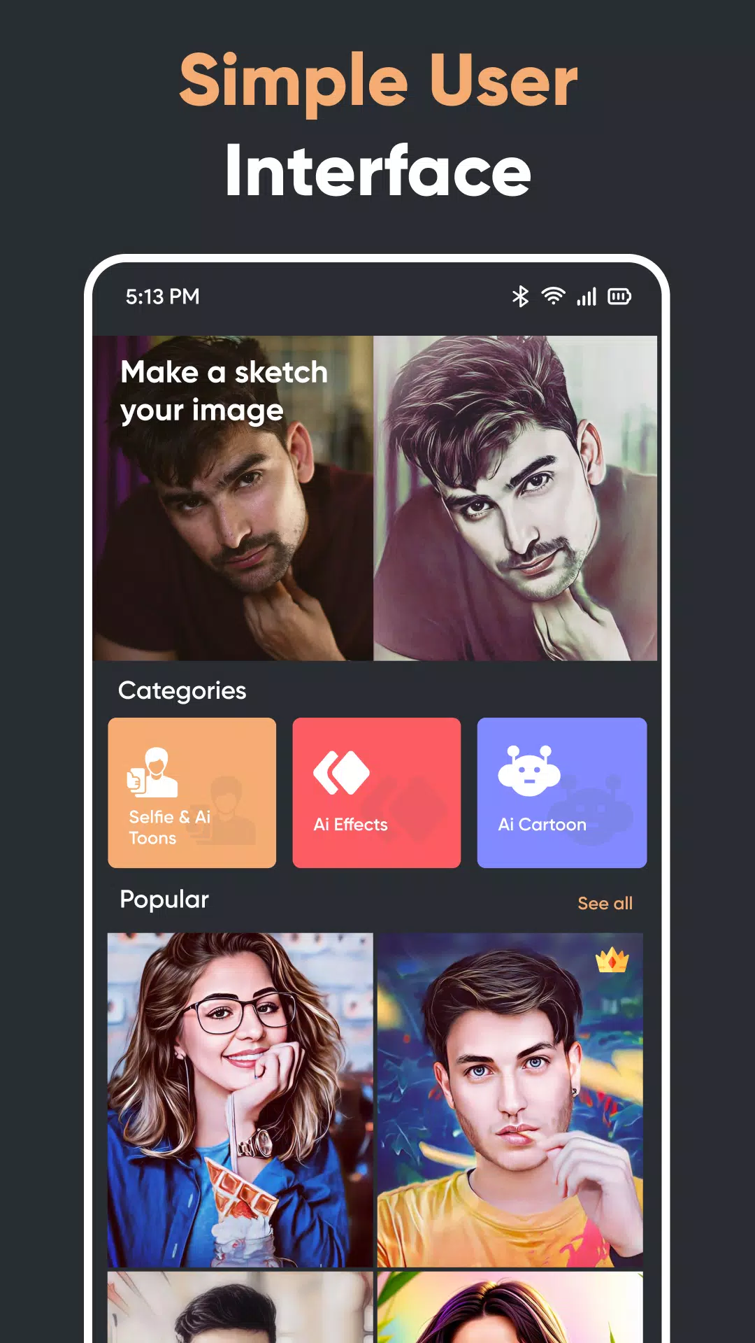 PhotoArt, AI Photo Editor Ảnh chụp màn hình 1