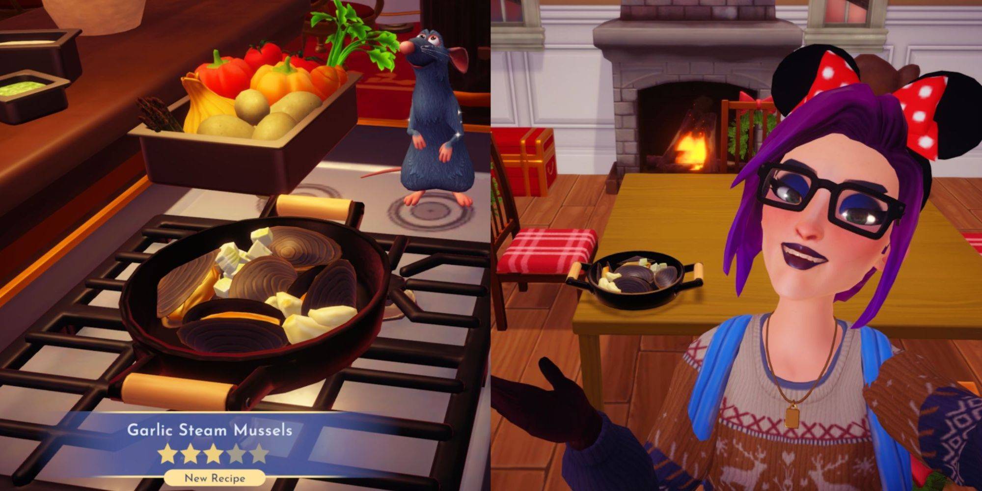 마늘 Steam 홍합은 디즈니 드림 라이트 밸리에서 마스터로 만들어졌습니다