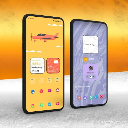 MiUI 14 KWGT Ảnh chụp màn hình 4