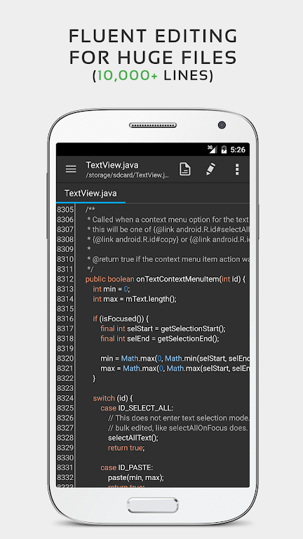 Éditeur de texte QuickEdit Capture d'écran 2