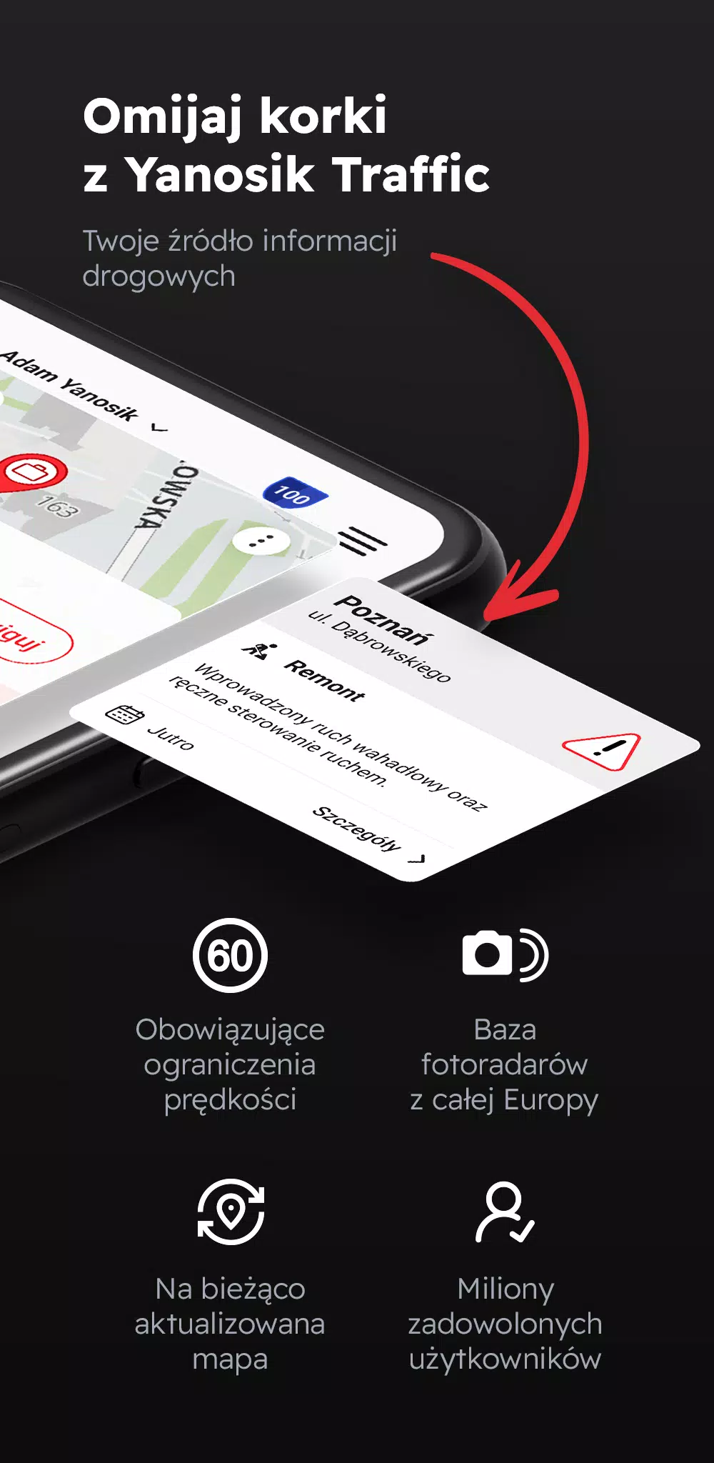 Yanosik: antyradar i nawigacja Capture d'écran 4