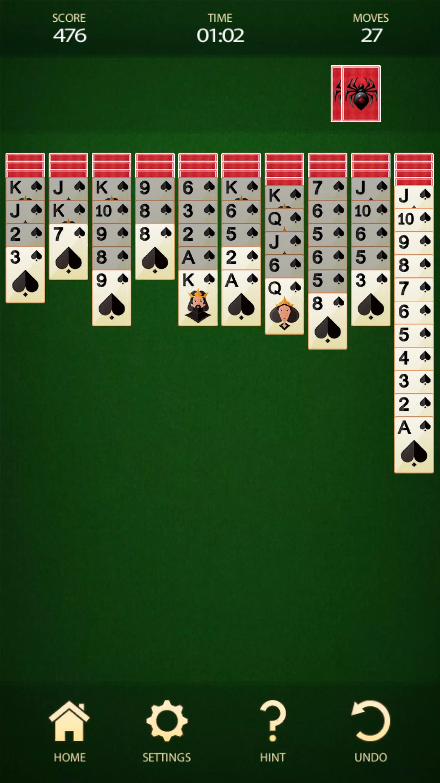 Spider Solitaire: Card Game应用截图第2张