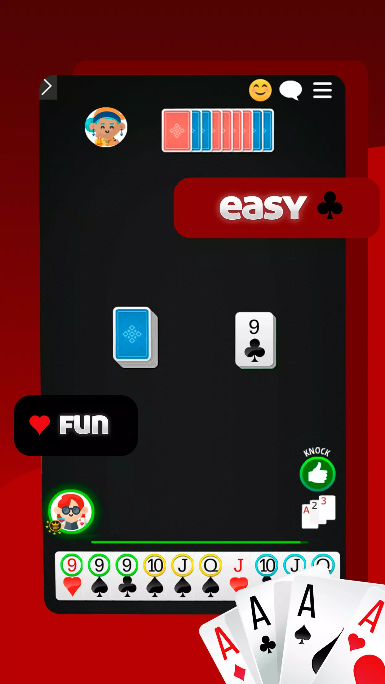 Straight Gin Rummy Online Скриншот 2