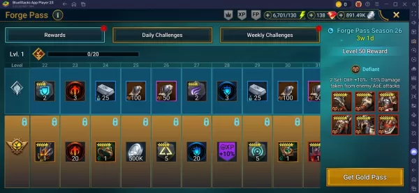 Forge Pass Temporada 26: misiones, recompensas y consejos