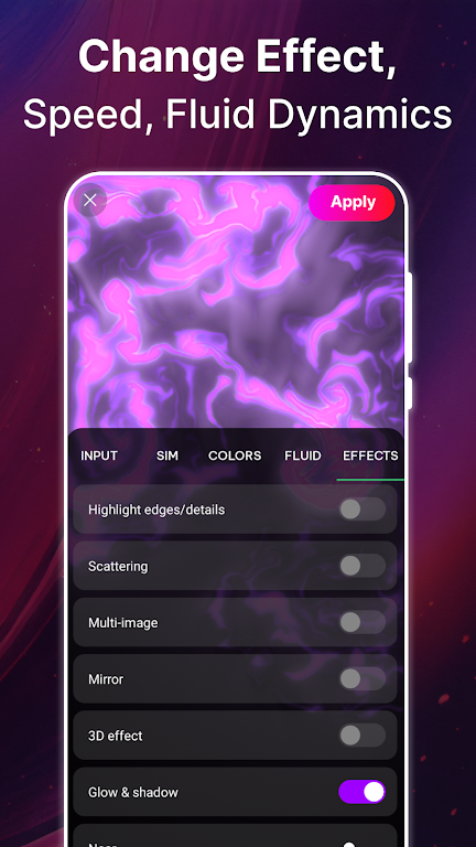 Fluid Live Wallpaper 3D應用截圖第3張