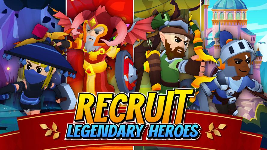 Idle Hero TD Tower Defense RPG ဖန်သားပြင်ဓာတ်ပုံ 3