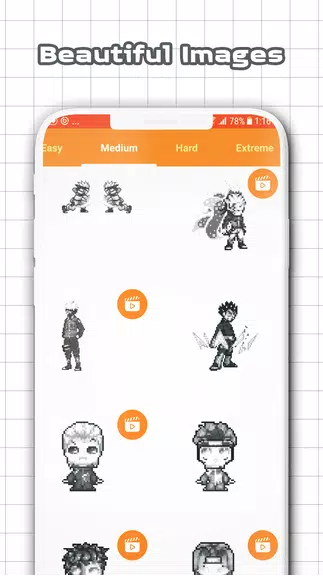 Color by Number - Naruto Sandbox Ninja Pixel应用截图第3张
