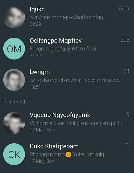 YAATA - SMS/MMS messaging Скриншот 1