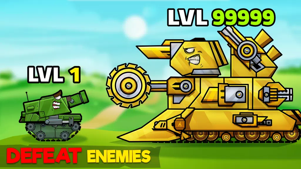 Tanks Arena io: Craft & Combat स्क्रीनशॉट 1