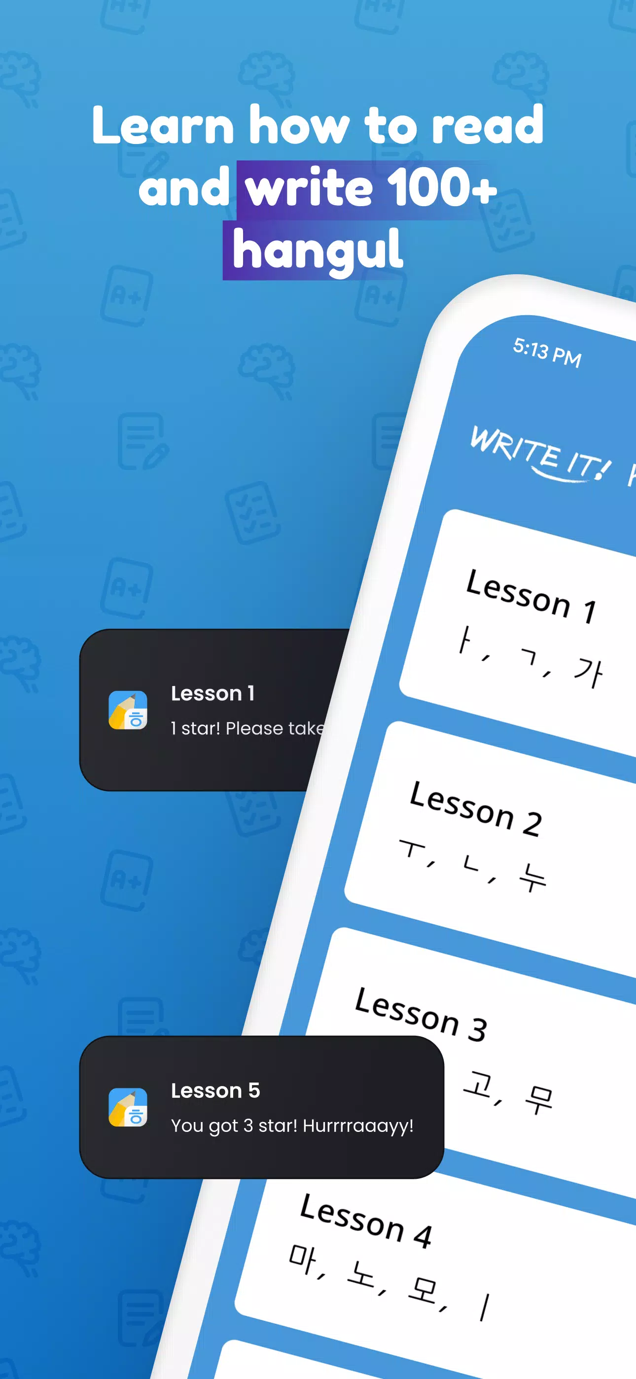 Write It! Korean ဖန်သားပြင်ဓာတ်ပုံ 1