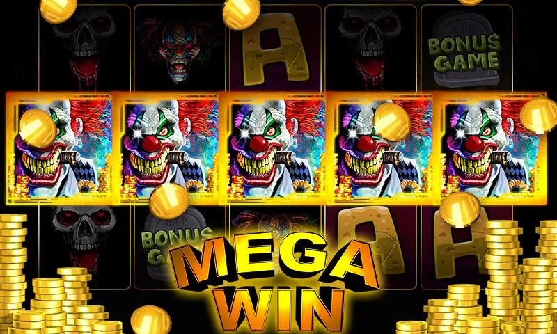 Vegas Clown Jackpot - Halloween Slot Machine Captura de pantalla 1