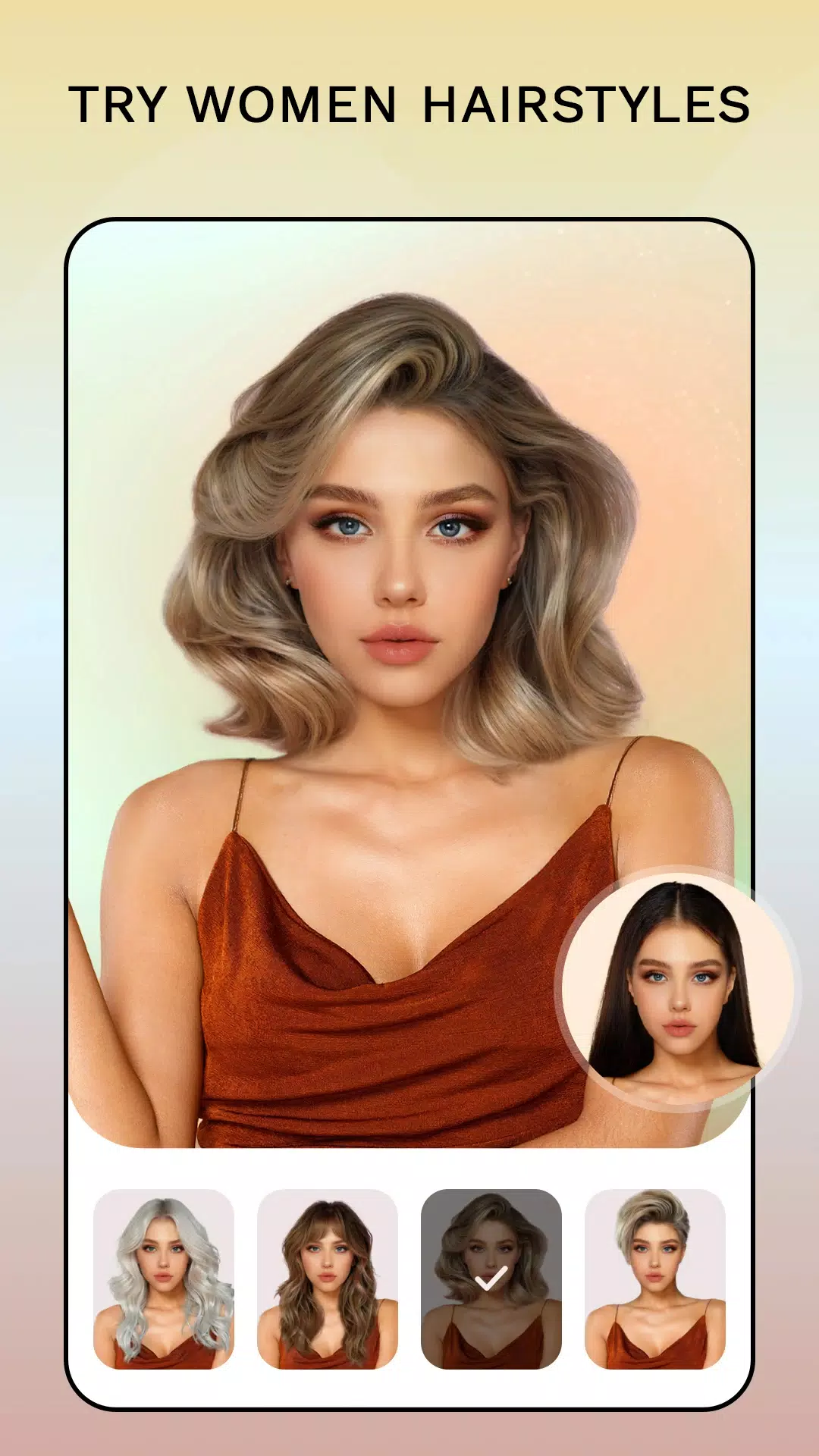 Hair Color Changer: Hairstyles應用截圖第2張