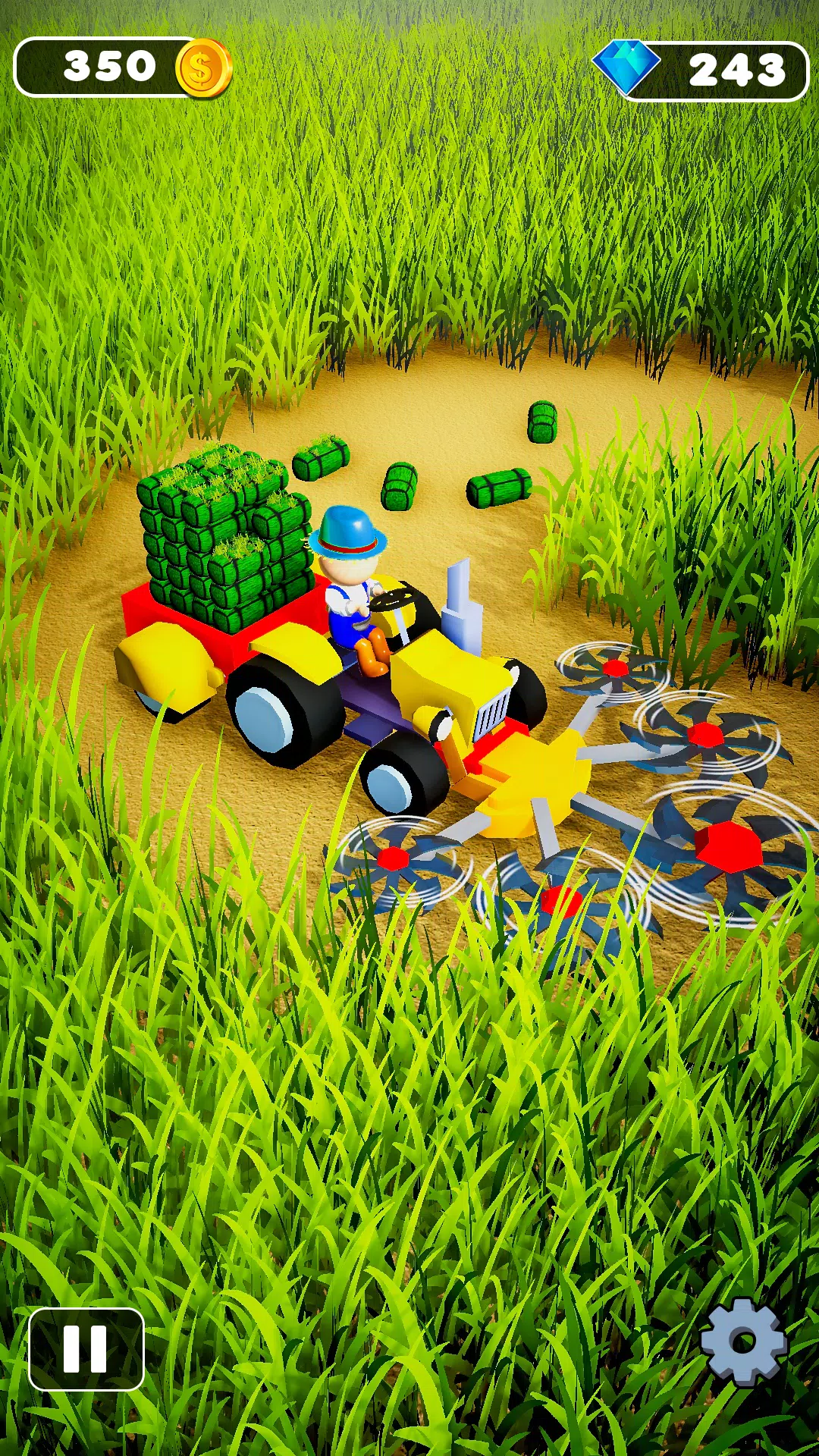 Grass Cutting Offline Schermafbeelding 2