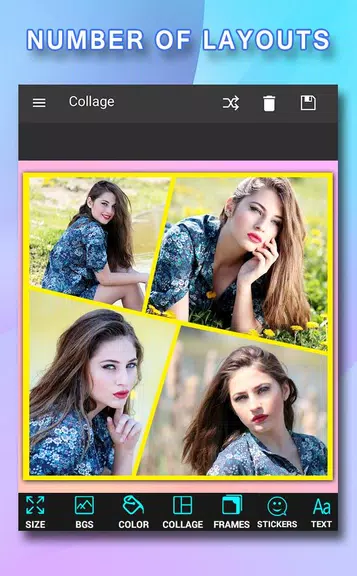 Pic Frames Collage Ảnh chụp màn hình 4