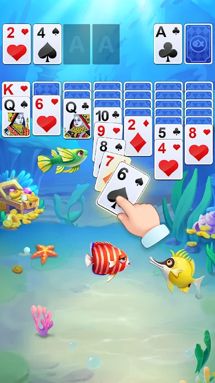 Solitaire Fish: Card Games Скриншот 2