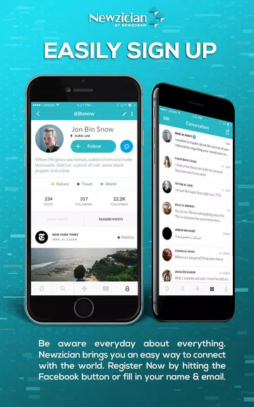 Newzician - Social news app Capture d'écran 2