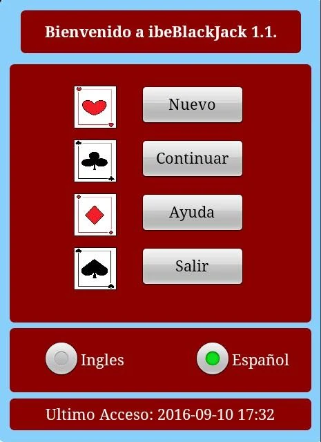 Schermata ibeBlackJack 1