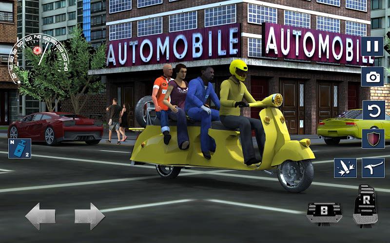 Bus Bike Taxi Bike Games ဖန်သားပြင်ဓာတ်ပုံ 4