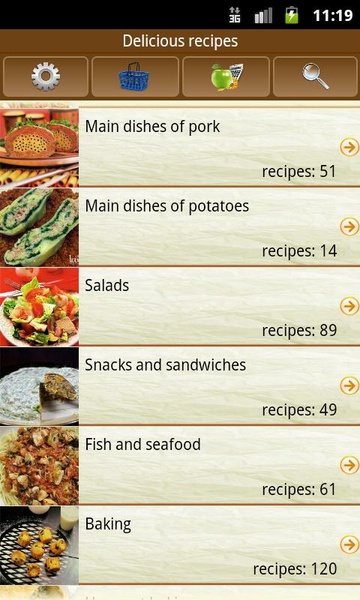 Delicious Recipes Captura de pantalla 3