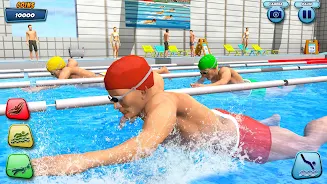 Aqua swimming pool racing 3D ဖန်သားပြင်ဓာတ်ပုံ 4