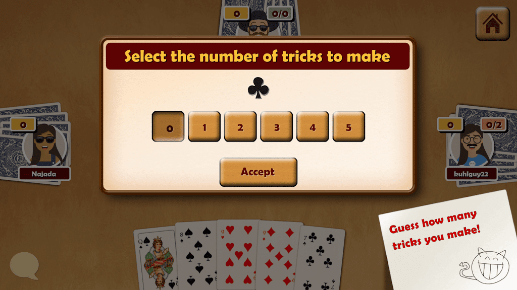 Oh Hell - Online Spades Game ภาพหน้าจอ 1