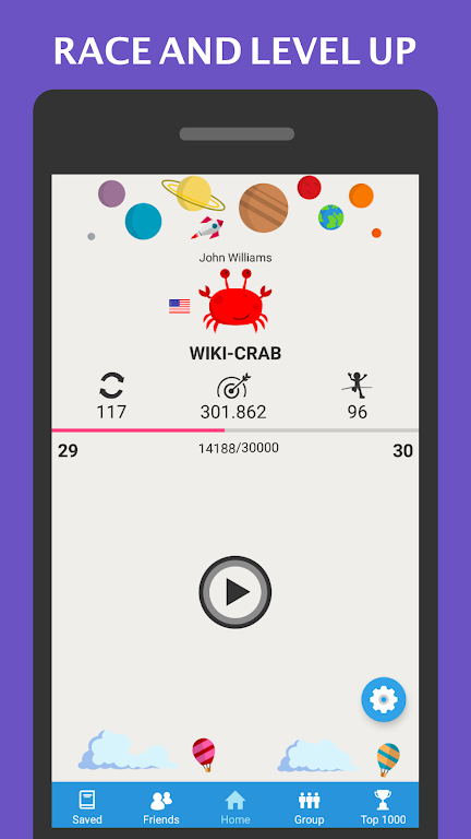 Wiki Race - Wikipedia Game应用截图第1张