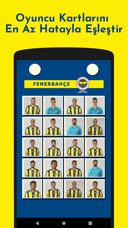Fenerbahçe Futbolcu Kart Eşleştirme Oyunu Скриншот 3