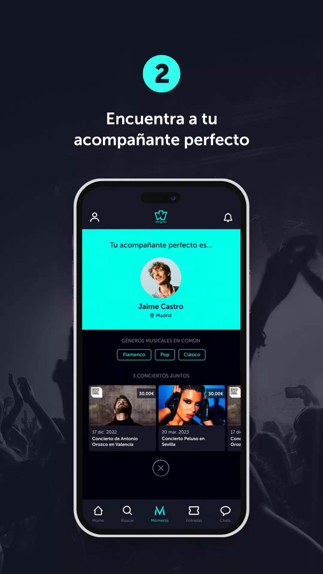 Wegow Concerts Screenshot 2