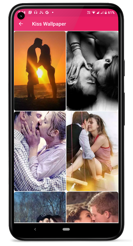 Kiss Me Love Stickers: Kiss Me Wallpaper Ekran Görüntüsü 1
