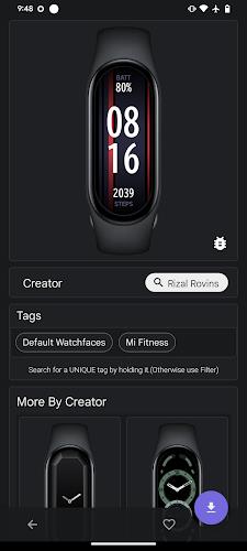 Mi Band 8 Watch Faces Tangkapan skrin 4