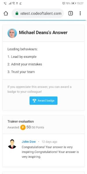 Code Of Talent Schermafbeelding 3