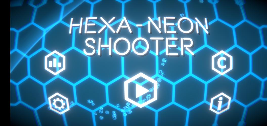 Hexa-Neon Shooter Ảnh chụp màn hình 3