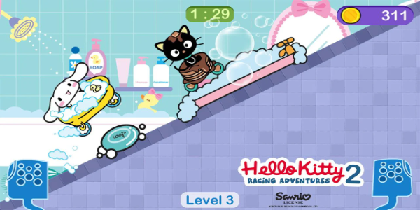 Hello Kitty games - car game Tangkapan skrin 2