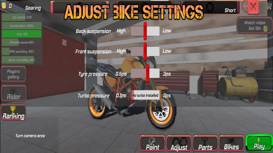 Drag Bikes 3 ဖန်သားပြင်ဓာတ်ပုံ 3