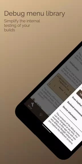 Beagle - Debug menu demo Screenshot 1