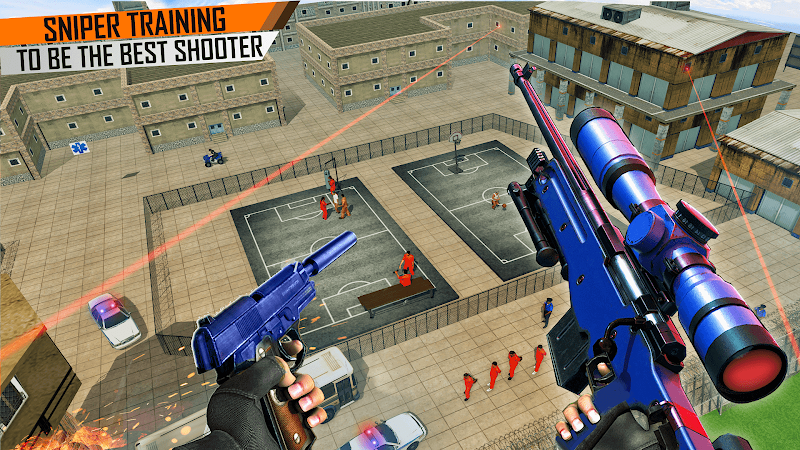 Prisoner Sniper Shooting 3D Gun Games ภาพหน้าจอ 3