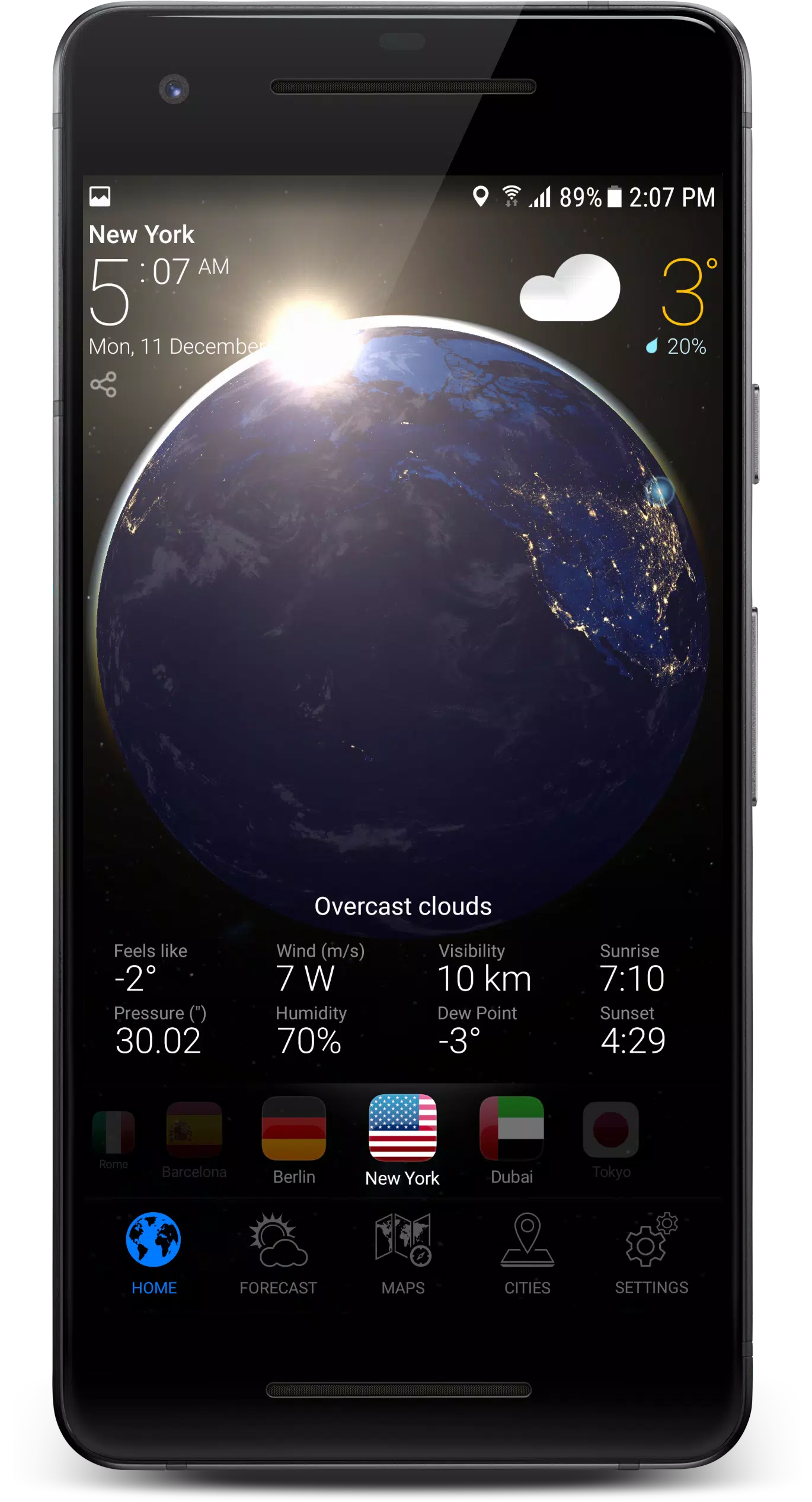 3D EARTH PRO - local forecast应用截图第2张