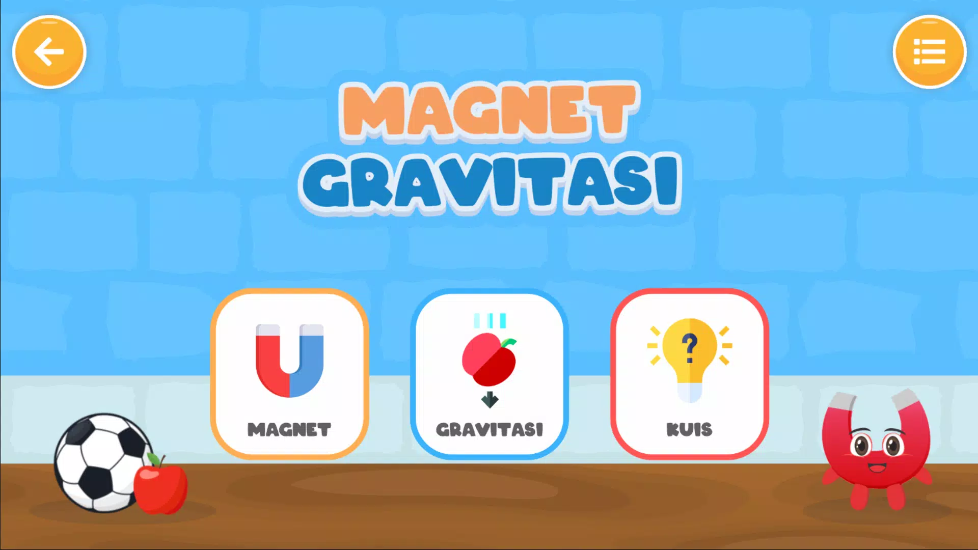 Magnet dan Gravitasi Simulasi Ảnh chụp màn hình 2