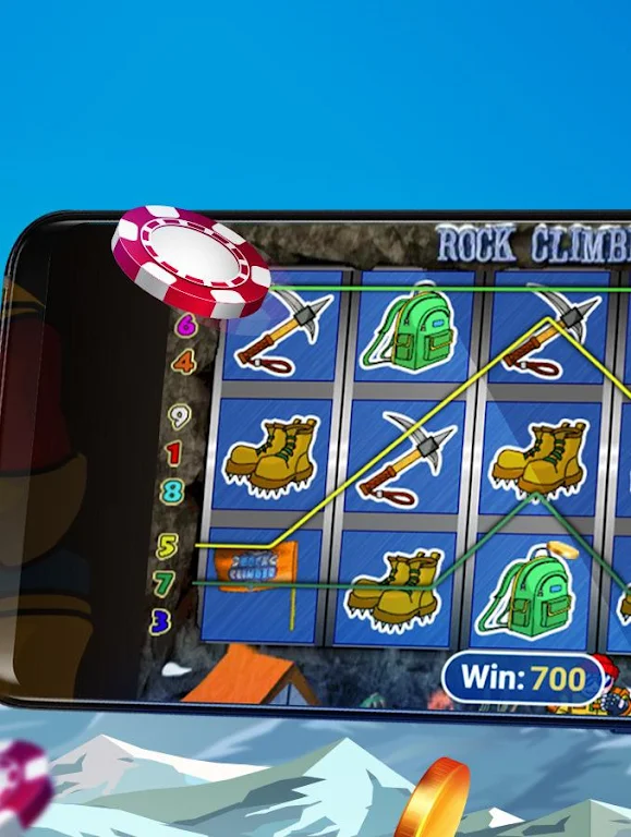 Rock Climber Free Casino Slot Machine Capture d'écran 1