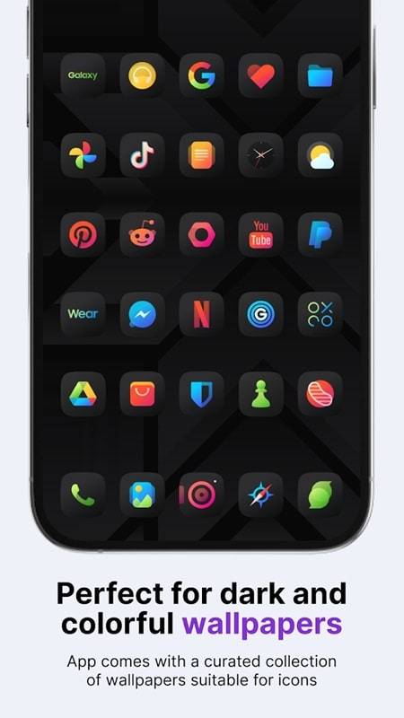 Athena Dark Icon Pack Capture d'écran 2