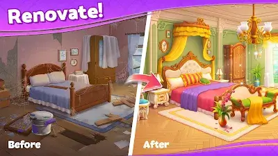 Home Mansion: Design & Match Capture d'écran 1