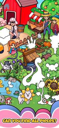Sticker book & coloring puzzle Captura de tela 2