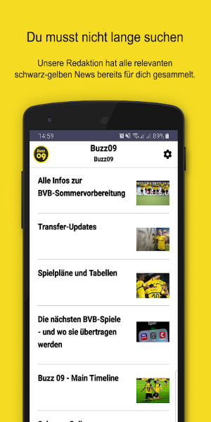 Buzz09–die schwarz-gelben News Schermafbeelding 2