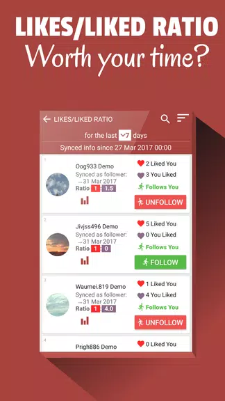 Follower Stats for Instagram ဖန်သားပြင်ဓာတ်ပုံ 3