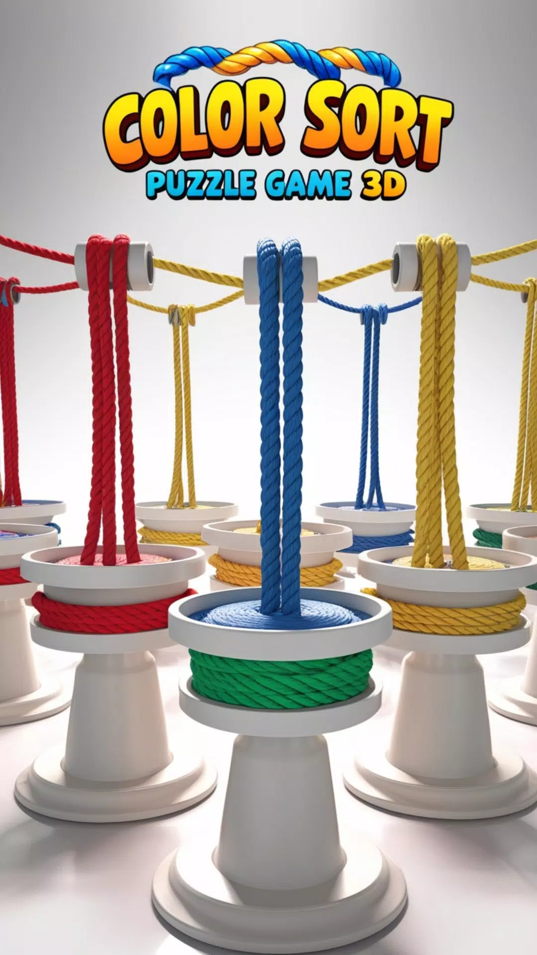 Rope Color Sort Puzzle Game 3D स्क्रीनशॉट 3