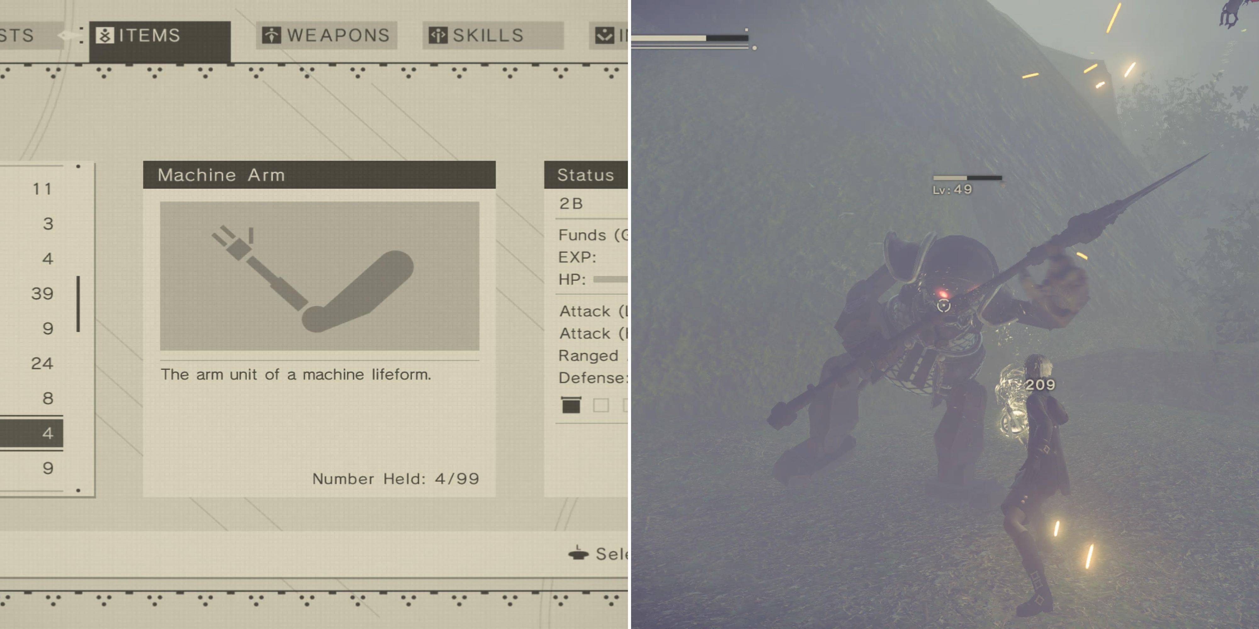 Machine Arms Farming Guide for NieR: Automata