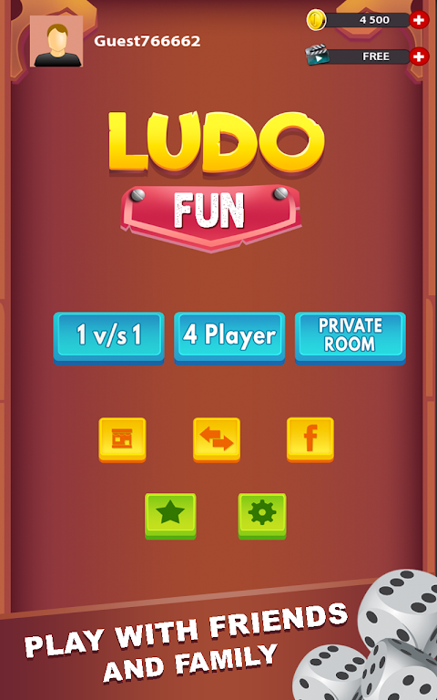 Schermata Ludo Fun: Free Family Dice Game 2