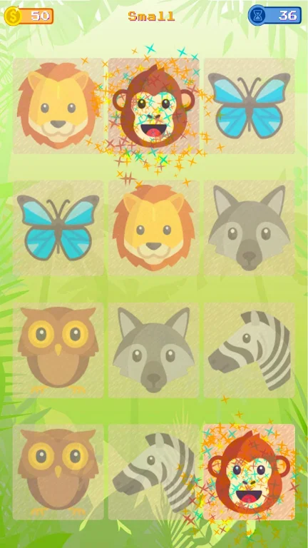 Memory Game Animals ဖန်သားပြင်ဓာတ်ပုံ 3